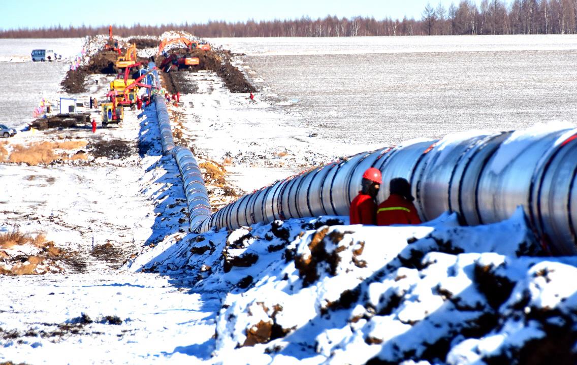 中俄原油管線二線管道電伴熱工程